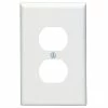Leviton 1-Gang Midway Nylon Duplex Receptacle Wallplate - White (Pack Of 10)