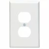Leviton 1-Gang Midway Nylon Duplex Receptacle Wallplate - White