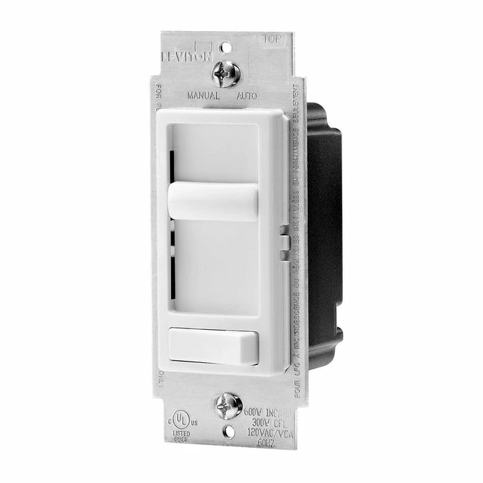 Leviton Universal Decora SureSlide Dimmer With Preset Switch (White) 1 Leviton Universal Decora SureSlide Dimmer With Preset Switch (White)