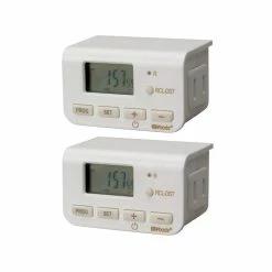 Woods 2-Pack Indoor 24hr Digital Timer, Model 50007WD
