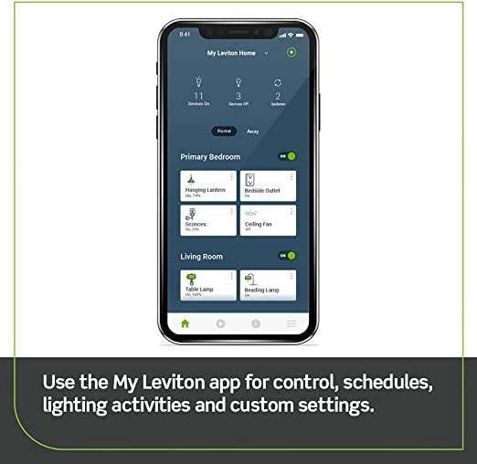 Leviton Decora Smart No-Neutral Wi-Fi Switch In White, Model DN15S-W* 4 Leviton Decora Smart No-Neutral Wi-Fi Switch In White, Model DN15S-W* - Image 4