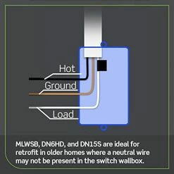 Leviton Decora Smart No-Neutral Wi-Fi Switch In White, Model DN15S-W* 13 Leviton Decora Smart No-Neutral Wi-Fi Switch In White, Model DN15S-W* -Outlets Sales Store 51gwYL32CgL. AC SX522 522x522