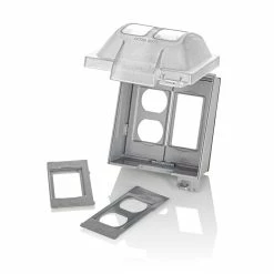 Leviton 2-Gang While-In-Use Cover For GFCI/Decora And Duplex Outlets, Clear, Model 5982-UCL*