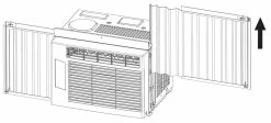 Tosot Window Air Conditioner - 5 000 BTU, Model GJC05BV-A6NMNC4B -Outlets Sales Store 5k 6k extensionscreenwindowAC 1539x700