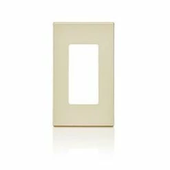 Leviton 1-Gang Decora Screwless Wallplate (Light Almond) Model 80301*