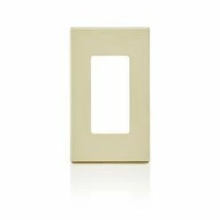 Leviton 1-Gang Decora Screwless Wallplate (Ivory) Model 80301*