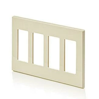 Leviton 4-Gang Decora Screwless Wallplate (Light Almond) Model 80312* 2 Leviton 4-Gang Decora Screwless Wallplate (Light Almond) Model 80312* - Image 2