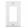 Leviton 1-Gang Plastic Decora Wallplate - White (Pack Of 10)