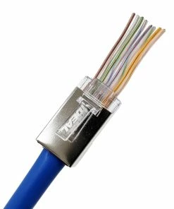 IDEAL CAT5e Shielded Feed-Thru Connectors, Package Of 25, Model 85-365*