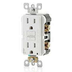Leviton Dual Function AFCI/GFCI Tamper-Resistant Receptacle 15A 125V, Model AGTR1-112 -Outlets Sales Store AGTR1 W b 700x700
