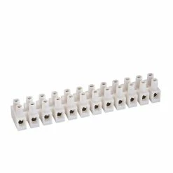 IDEAL Barrier Strips, 12-Circuit, 30A/600V, 22-10AWG, Model 89-610