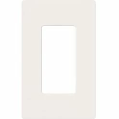 Lutron Claro 1 Gang Decorator Wallplate, Model CW-1-WH