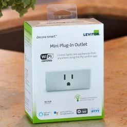 Leviton Indoor Decora Smart Wi-Fi Plug-In Outlet, Model DW15P -Outlets Sales Store DW15Pbox 700x700