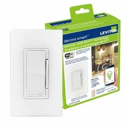 Leviton Decora Smart Dimmer With Wi-Fi Technology, Model DW6HD701 -Outlets Sales Store DW6HD 701 prod pkg 700x700