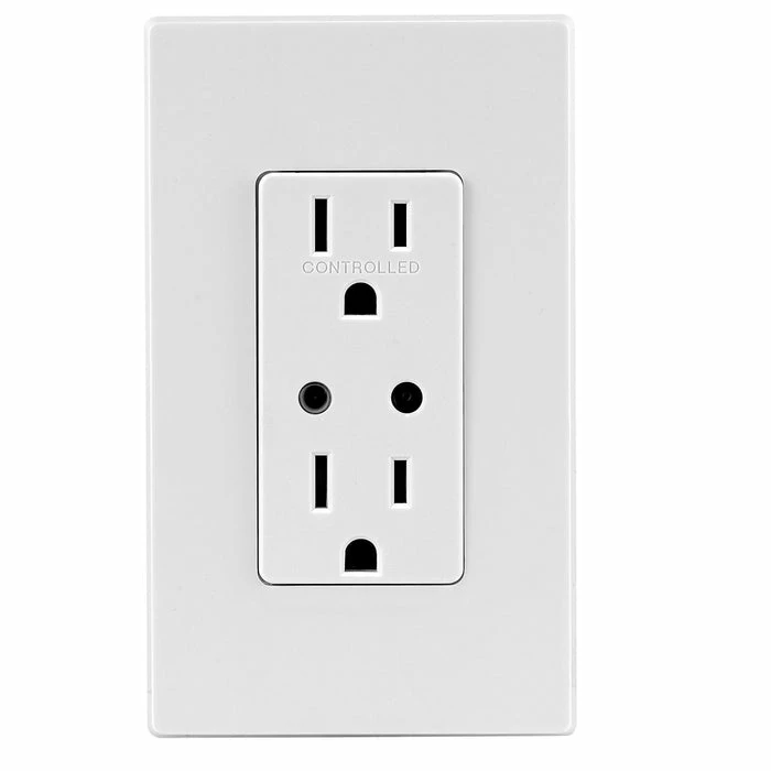 Leviton Decora Smart Receptacle With Z-Wave Technology, Model DZR15722* 1 Leviton Decora Smart Receptacle With Z-Wave Technology, Model DZR15722*