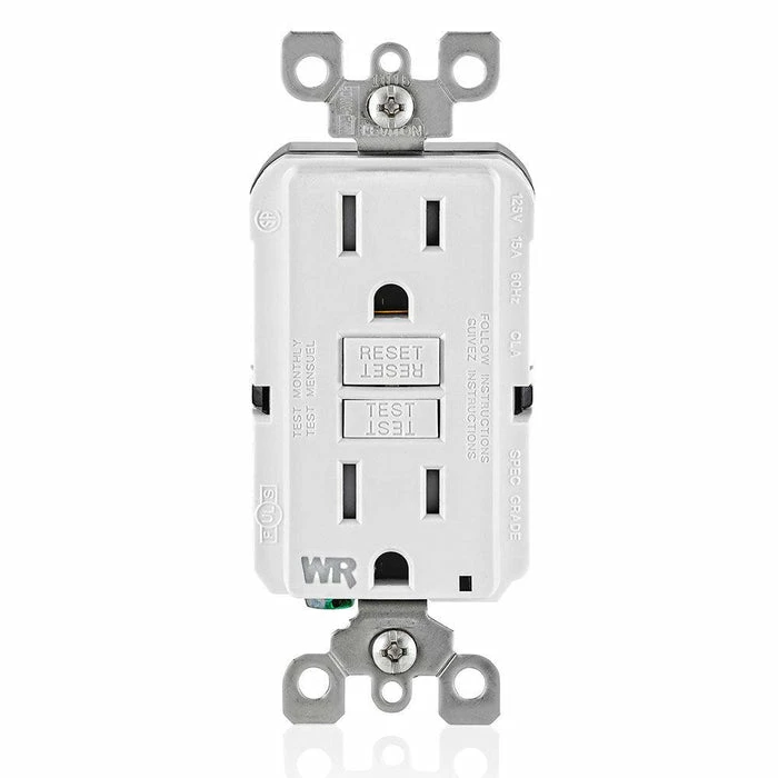 Leviton Weather-Resistant & Tamper-Resistant GFCI Receptacle, Model GFWT1-762 1 Leviton Weather-Resistant & Tamper-Resistant GFCI Receptacle, Model GFWT1-762