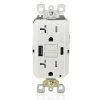 Leviton 20A GFCI Combination Receptacle With Type A/C USB Charger In White, Model GUAC2-W*