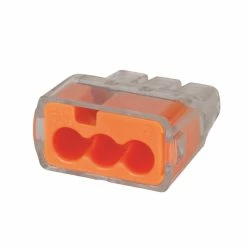 IDEAL InSure Push-In Wire Connector - 3-Port Model 33 (Pack Of 10), Model 30-285R