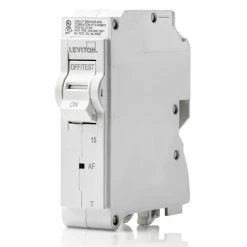 Leviton 1-Pole 15A 120V AFCI Thermal Magnetic Breaker, Model LB115-AFT