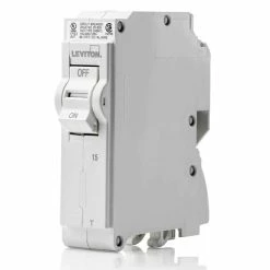 Leviton 1-Pole 15A 120V Standard Thermal Magnetic Breaker, Model LB115-T