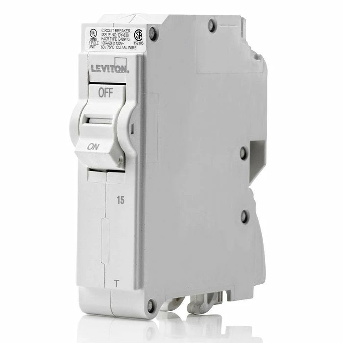 Leviton 1-Pole 15A 120V Standard Thermal Magnetic Breaker, Model LB115-T 1 Leviton 1-Pole 15A 120V Standard Thermal Magnetic Breaker, Model LB115-T