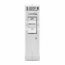 Leviton 1-Pole 20A 120V Standard Plug-On Circuit Breaker, Model LB120-000