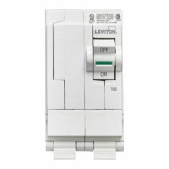 Leviton 2-Pole 100A 120/240V Standard Plug-On Circuit Breaker, Model LB200-000*