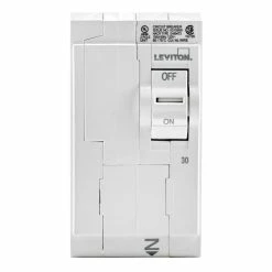 Leviton 2-Pole 30A 120/240V Standard Plug-On Circuit Breaker, Model LB230-000