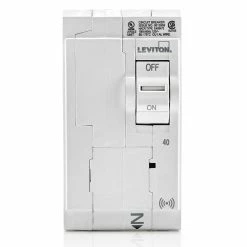 Leviton SMART 2-Pole 40A 120/240V Standard Plug-On Circuit Breaker, Model LB240-745-0SR