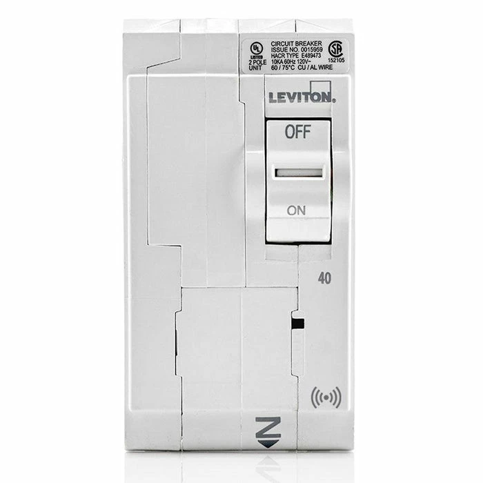 Leviton SMART 2-Pole 40A 120/240V Standard Plug-On Circuit Breaker, Model LB240-745-0SR 1 Leviton SMART 2-Pole 40A 120/240V Standard Plug-On Circuit Breaker, Model LB240-745-0SR