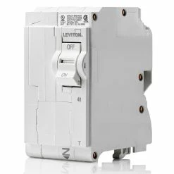 Leviton 2-Pole 40A 120/240V Standard Thermal Magnetic Circuit Breaker, Model LB240-T