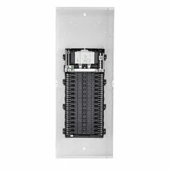 Leviton 100A 120/240V 30 Circuit 30 Spaces Indoor Load Center And Window Door With Main Breaker, Model LP310-CBW