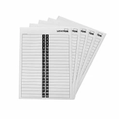 Leviton Circuit Identification Stickers (Pack Of 5), Model LSTIK000