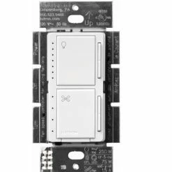 Lutron Maestro Fan Control And Light Dimmer, Model MACL-LFQ-WH -Outlets Sales Store MACL LFQH WH wo wallplate c66caad9 fcb0 4575 bb2f 9f84a87f020a 600x600