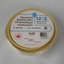 PTI Cables Household Building Wire NMD90 12/2 10m Yellow