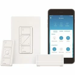 Lutron Caseta Wireless Starter Kit With Smart Bridge, Model P-BDG-PKG1W-C