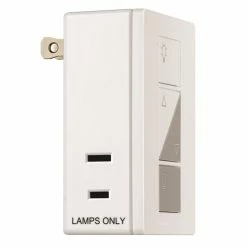 Lutron Caseta Wireless Plug-In Lamp Dimmer, Model PD3PCLWHC -Outlets Sales Store PD 3PCL WH right final 700x700