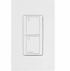 Lutron Caseta Wireless Smart Lighting Switch For All Bulb Types And Fans, Model PD-6ANS-WH