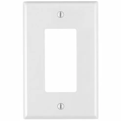 Leviton 1-Gang Midway Decora/GFCI Device Nylon Wallplate - White