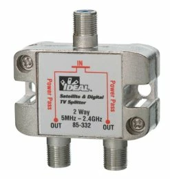 IDEAL 2.4 GHz 2-Way Satellite & Digital TV Splitters, Model 85-332*