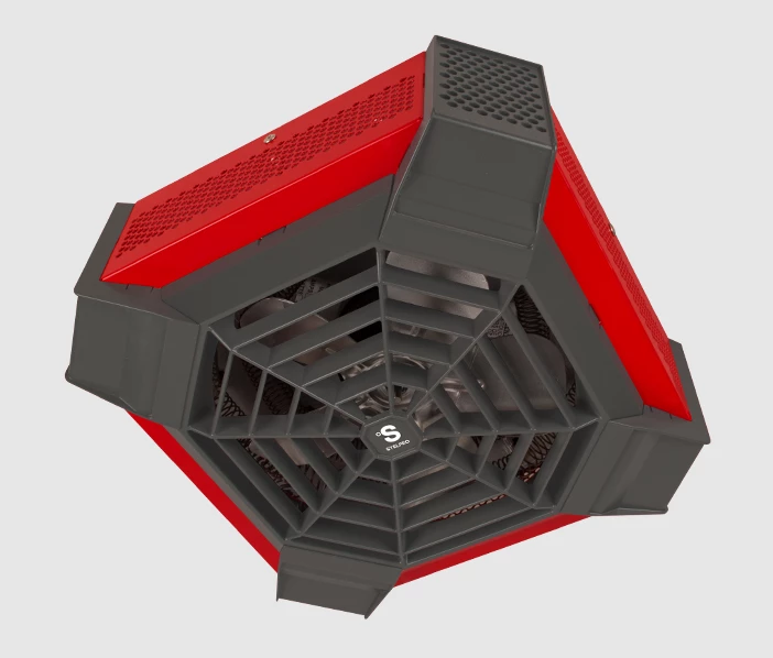 Stelpro 4000W Ceiling Fan Heater - Red, Model SGH4002R 2 Stelpro 4000W Ceiling Fan Heater - Red, Model SGH4002R - Image 2