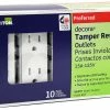 Leviton Decora Tamper Resistant Duplex Receptacle - White (Pack Of 10), Model T5325-WMP
