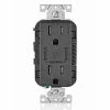 Leviton Type-C Dual USB Charger With 15A Tamper-Resistant Receptacle (Black) Model T5635