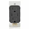 Leviton Dual USB Type C/C Wall Outlet Charger With 15A Tamper-Resistant Outlet In Black, Model T5636-E*