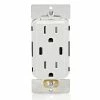 Leviton Dual USB Type C/C Wall Outlet Charger With 15A Tamper-Resistant Outlet In White, Model T5636-W*