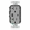 Leviton Type-A & Type-C USB Charger With 20A Tamper-Resistant Receptacle (Grey) Model T5833