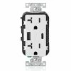 Leviton Type-A & Type-C USB Charger With 20A Tamper-Resistant Receptacle (White) Model T5833