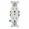 Leviton 15A Weather And Tamper Resistant Duplex Receptacle In White, Model W5320-W*