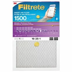 3M Filtrete Smart Allergen, Bacteria & Virus Filter, Model MPR 1500, 16x25x1 In