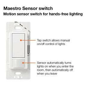 Lutron Maestro Occupancy Sensor Switch, Model MS-OPS5M-WH 5 Lutron Maestro Occupancy Sensor Switch, Model MS-OPS5M-WH - Image 5